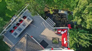 Designing a deck to complement the modern property